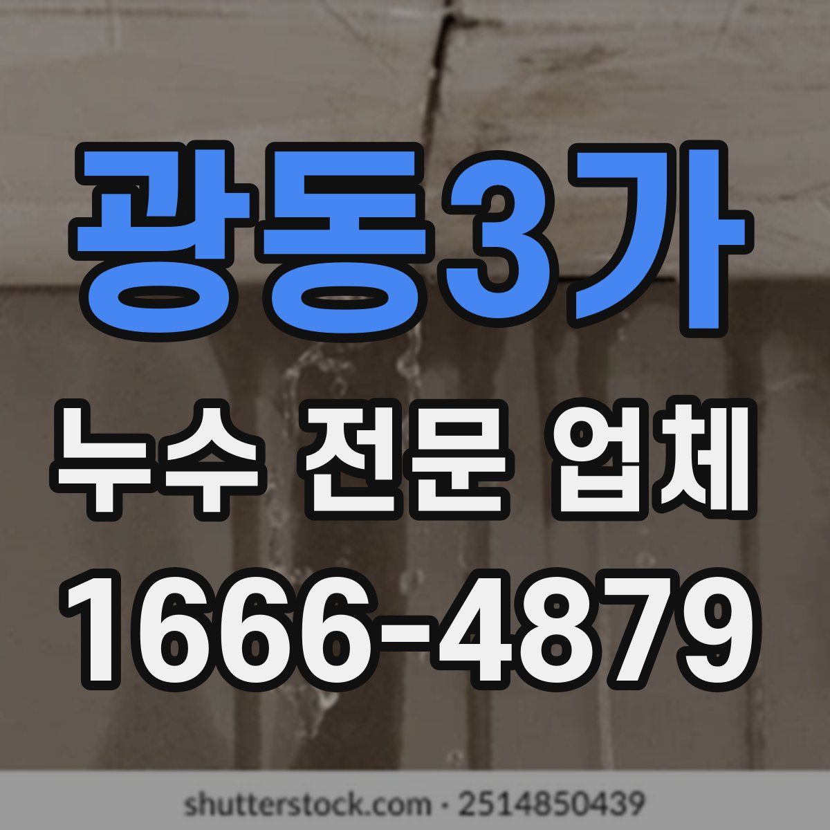 광동3가 누수 전문 업체