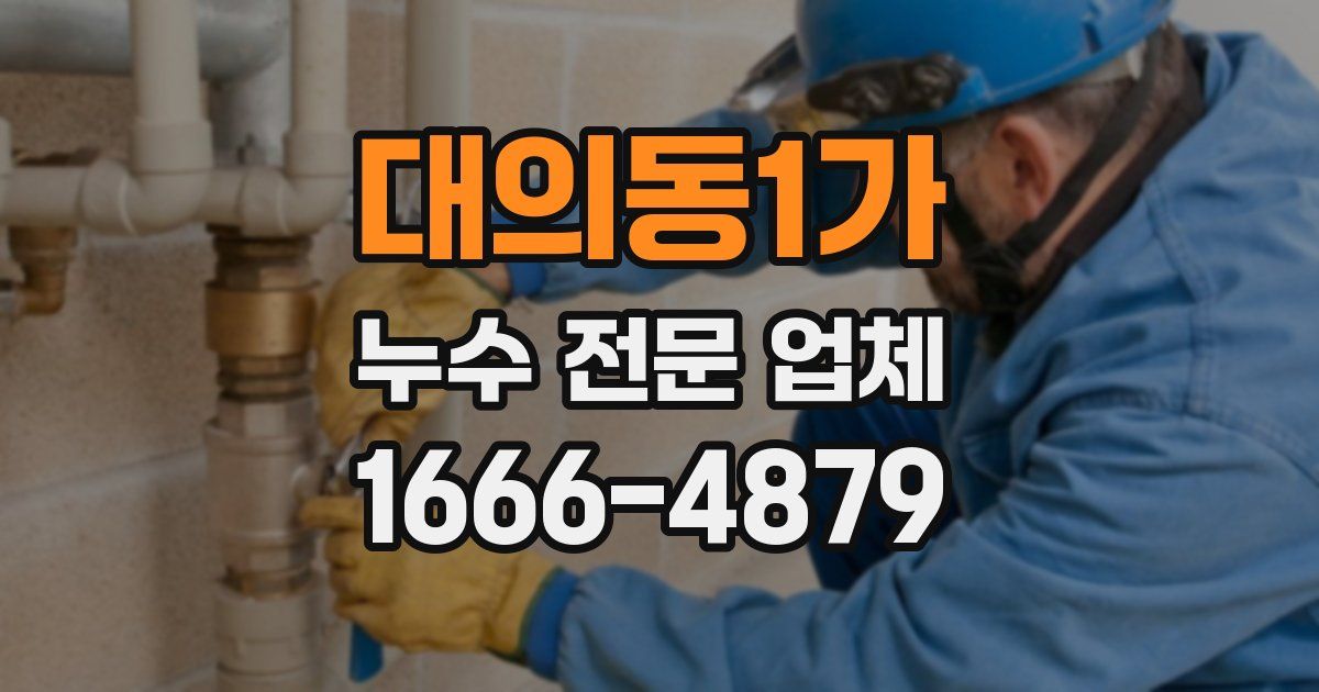 대의동1가 누수 전문 업체