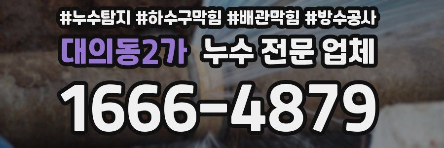 대의동2가 누수 전문 업체