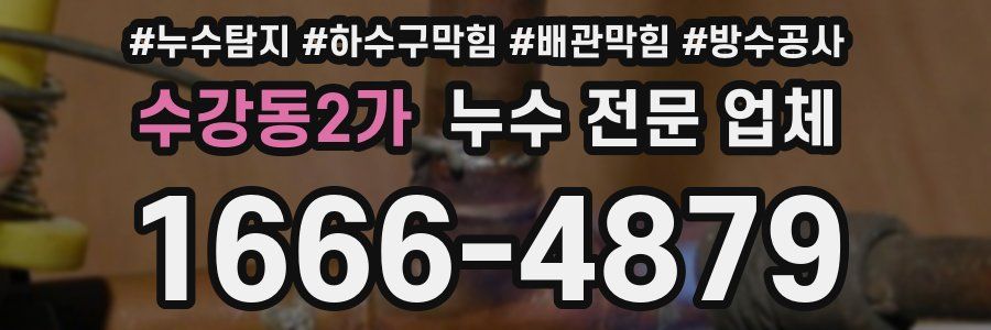 수강동2가 누수 전문 업체