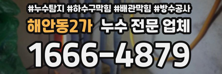 해안동2가 누수 전문 업체