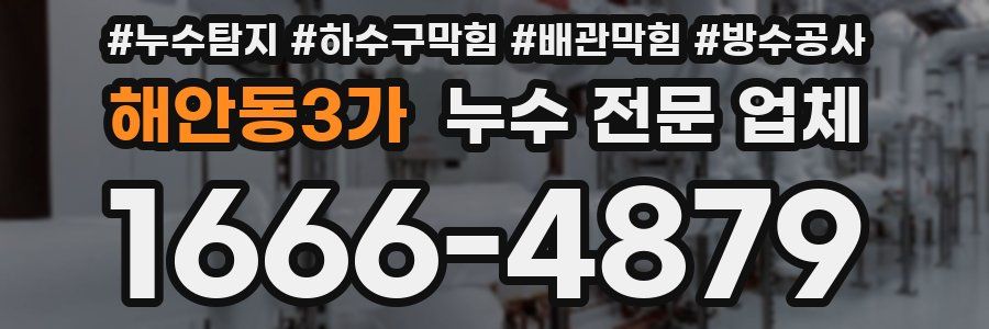 해안동3가 누수 전문 업체