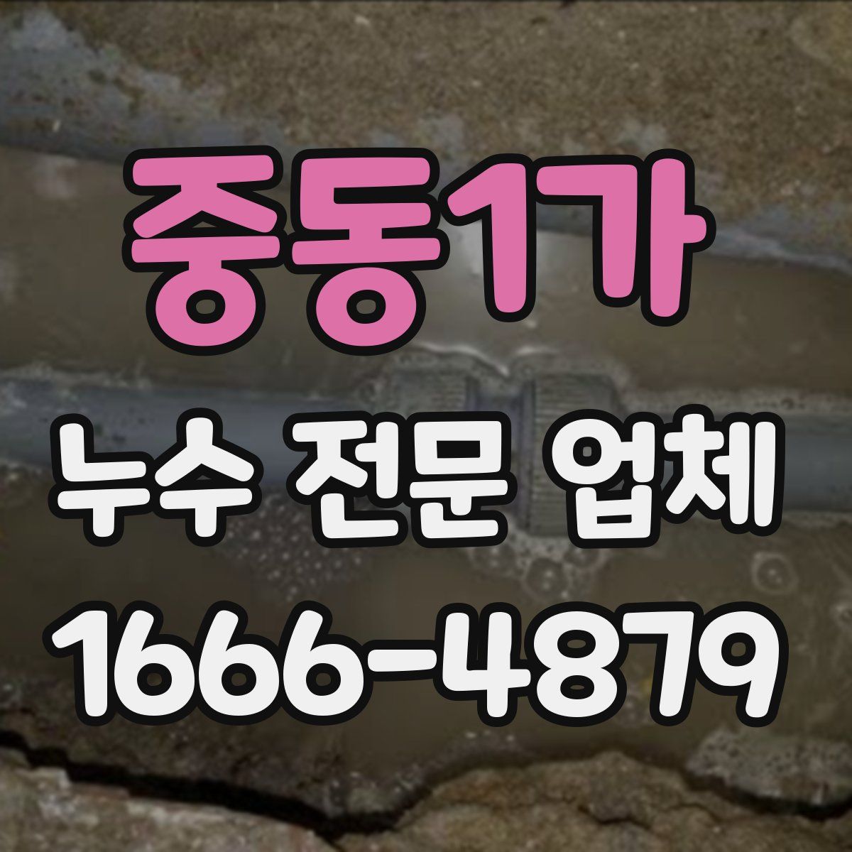 중동1가 누수 전문 업체