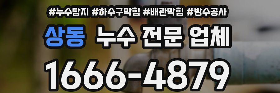 상동 누수 전문 업체