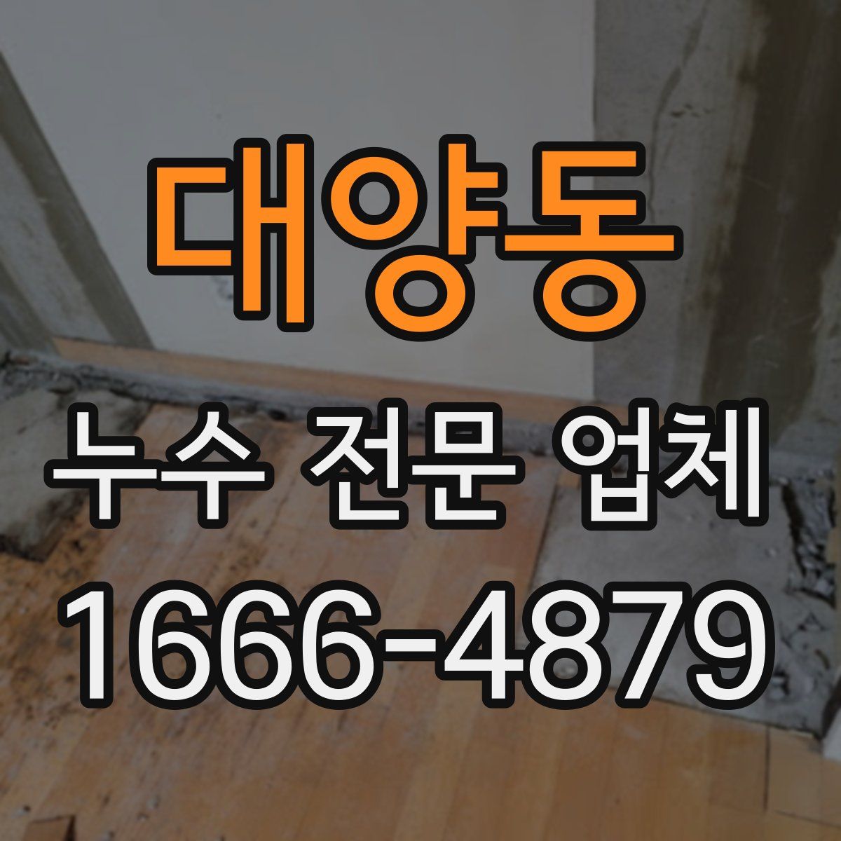 대양동 누수 전문 업체