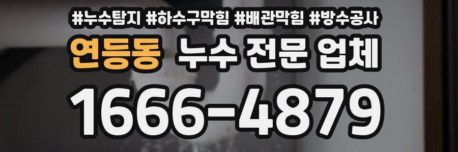 연등동 누수 전문 업체