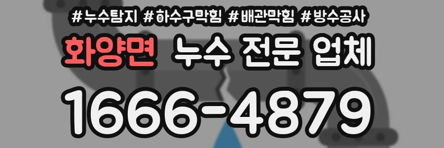 화양면 누수 전문 업체