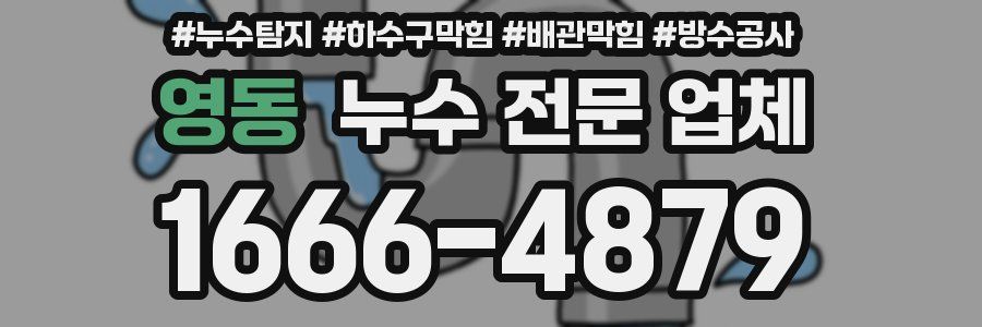 영동 누수 전문 업체