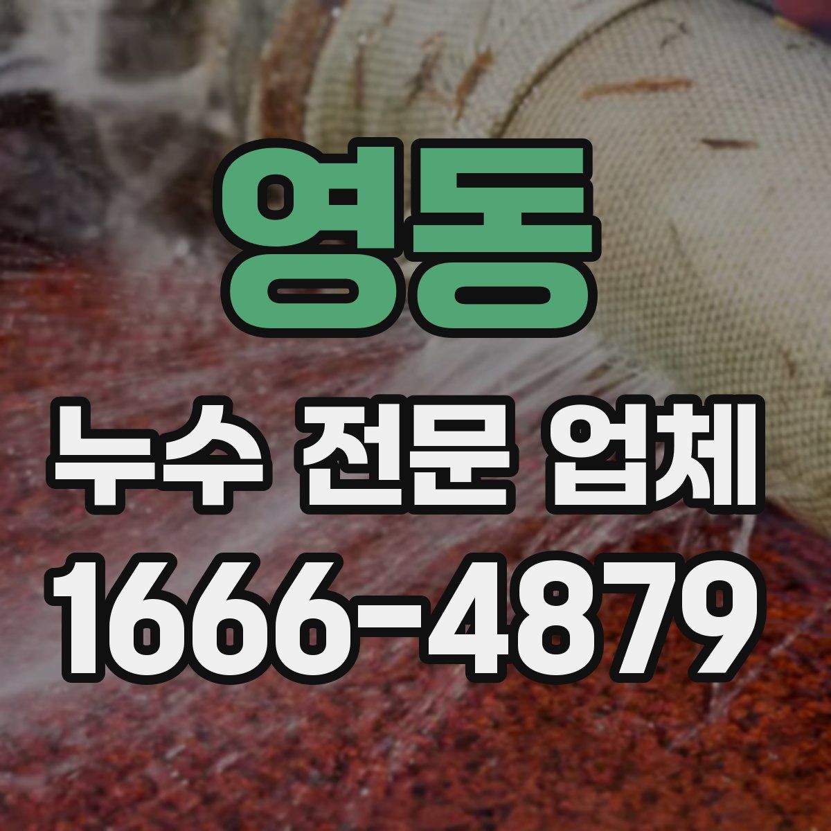 영동 누수 전문 업체