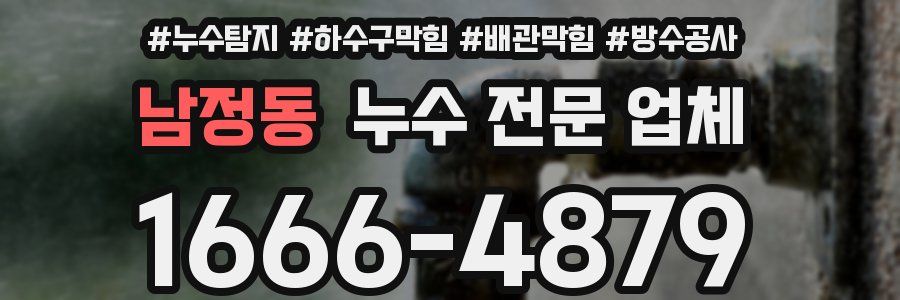 남정동 누수 전문 업체