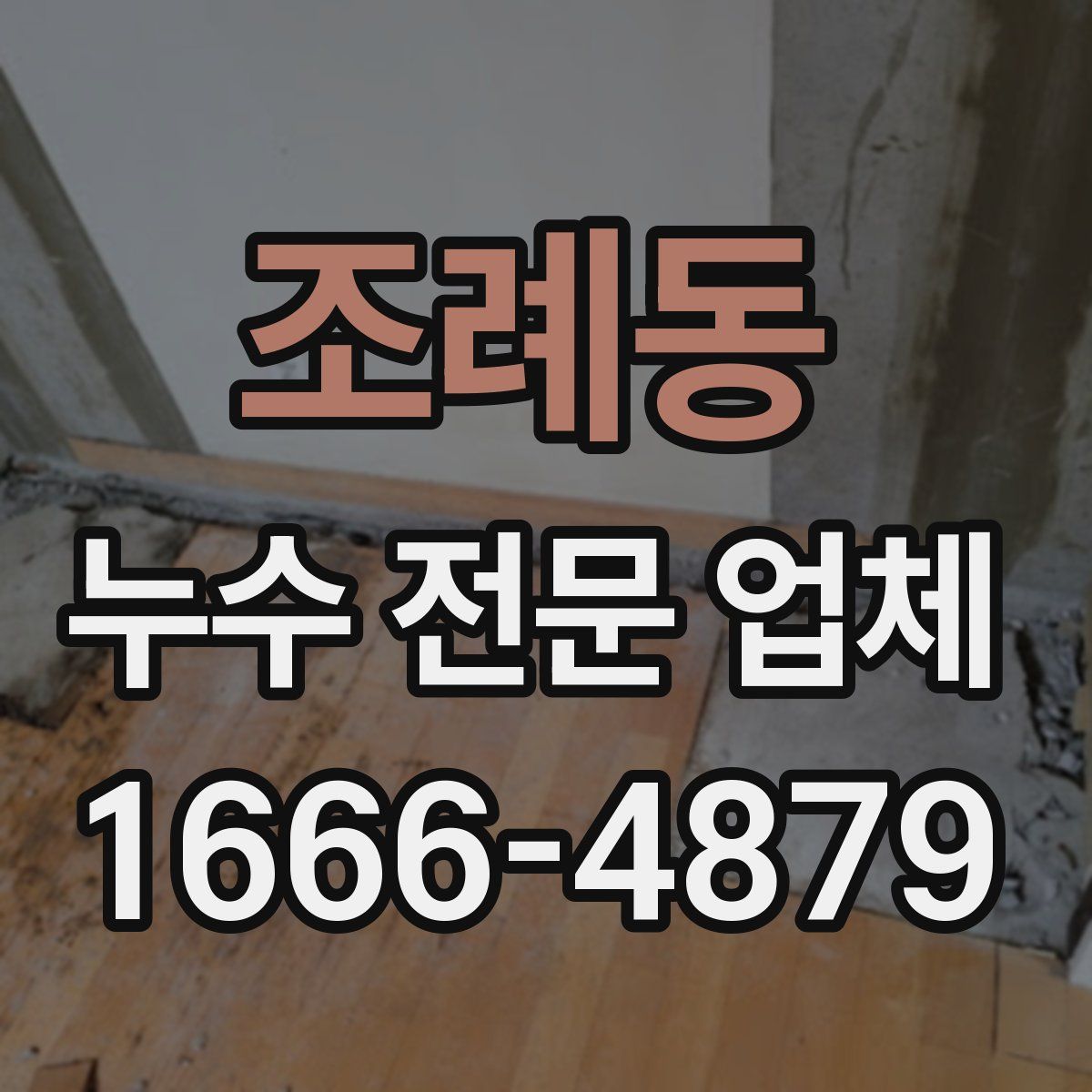 조례동 누수 전문 업체