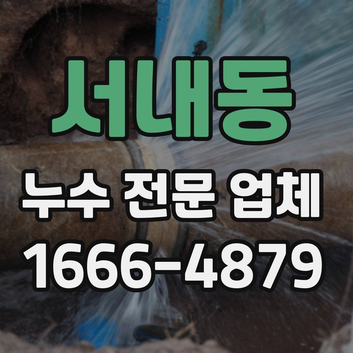 서내동 누수 전문 업체