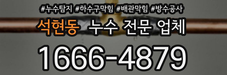 석현동 누수 전문 업체