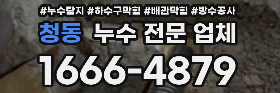 청동 누수 전문 업체