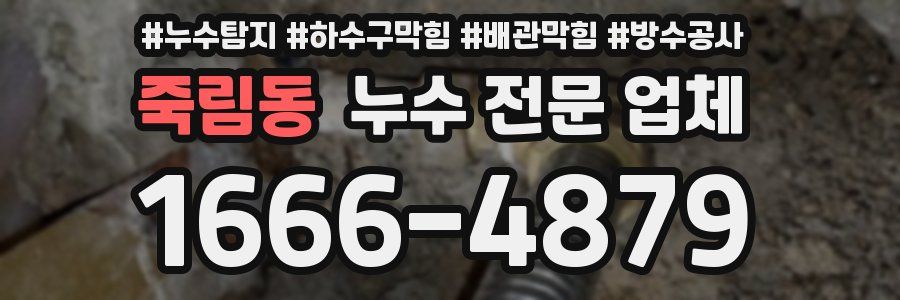 죽림동 누수 전문 업체