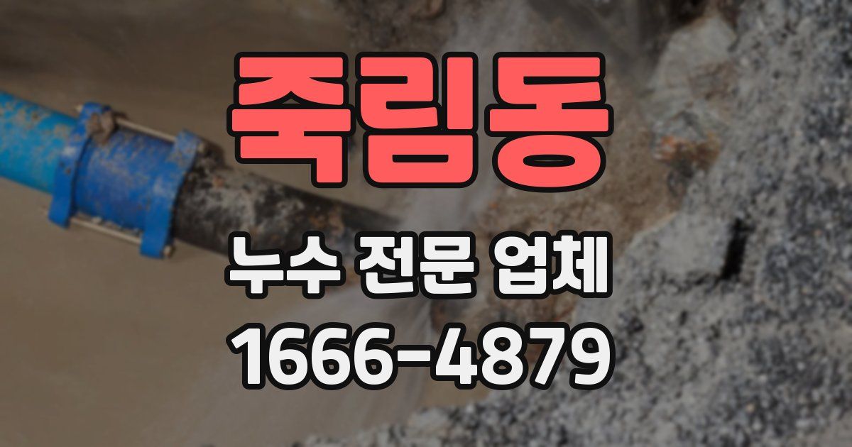 죽림동 누수 전문 업체