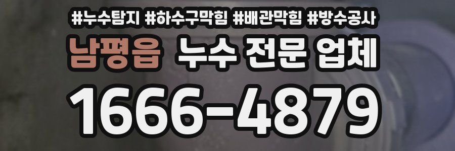 남평읍 누수 전문 업체