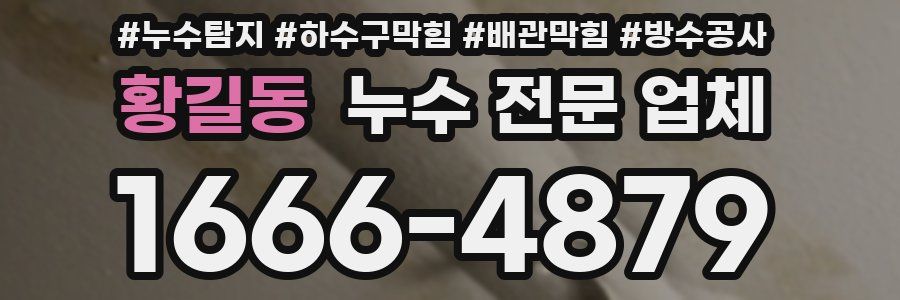 황길동 누수 전문 업체