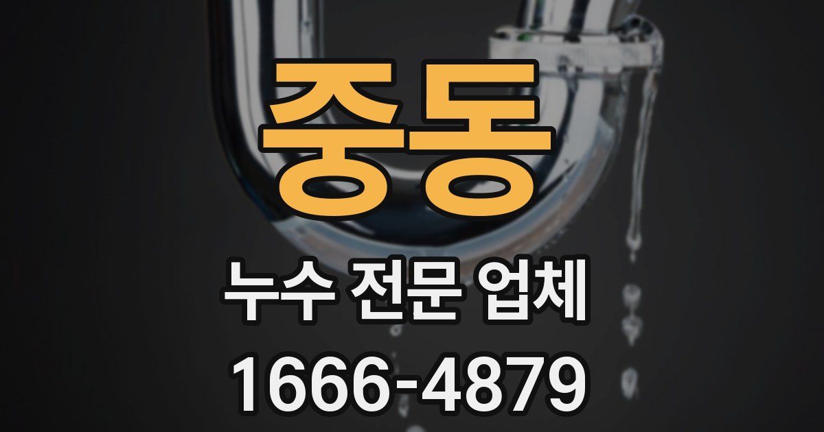 중동 누수 전문 업체