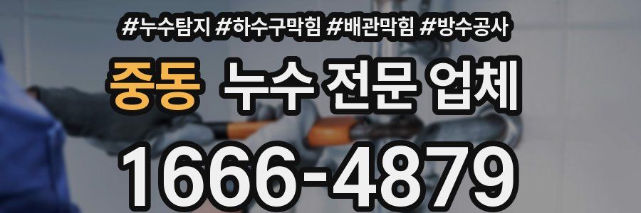 중동 누수 전문 업체
