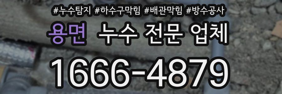 용면 누수 전문 업체
