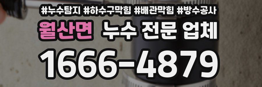월산면 누수 전문 업체