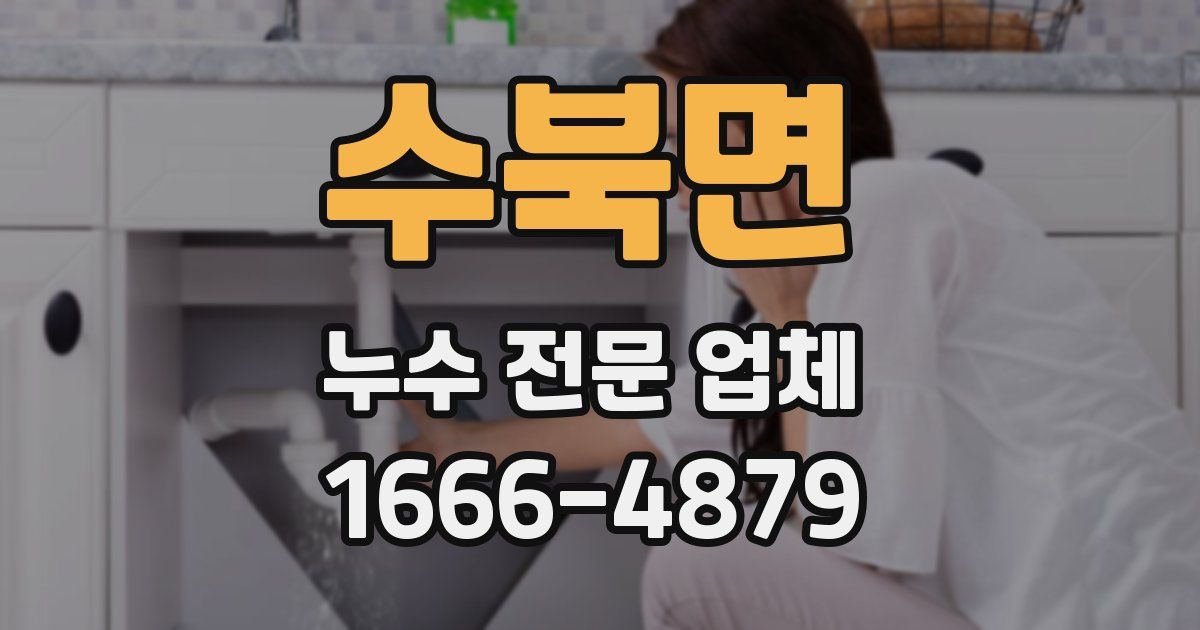 수북면 누수 전문 업체
