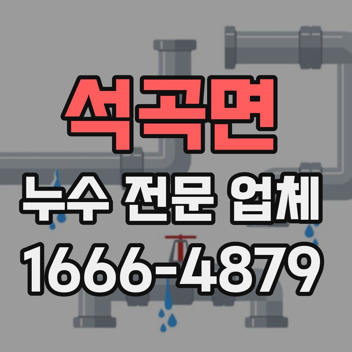 석곡면 누수 전문 업체