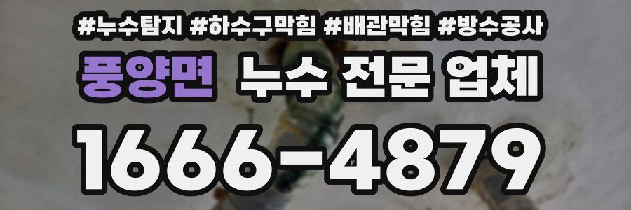 풍양면 누수 전문 업체