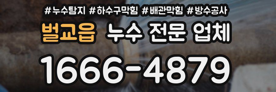 벌교읍 누수 전문 업체