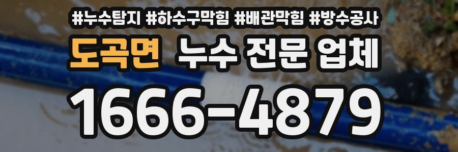 도곡면 누수 전문 업체