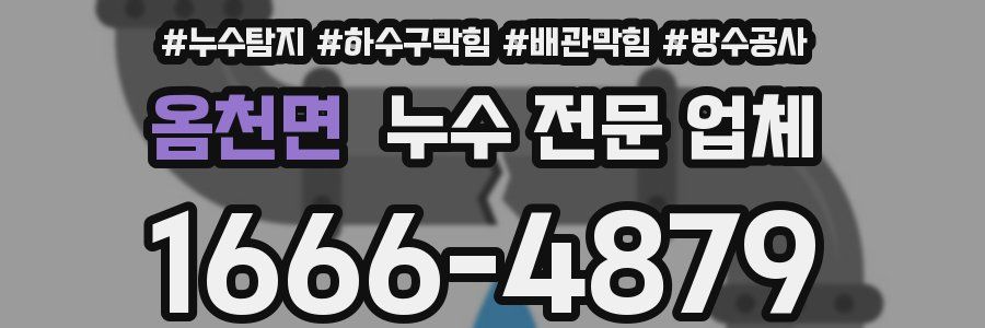 옴천면 누수 전문 업체