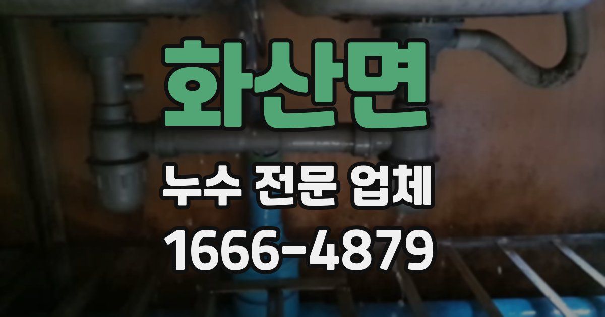화산면 누수 전문 업체
