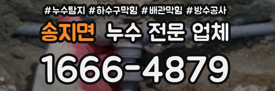 송지면 누수 전문 업체