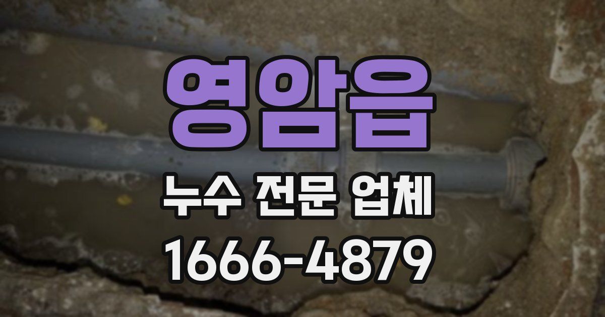영암읍 누수 전문 업체