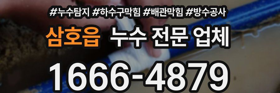 삼호읍 누수 전문 업체