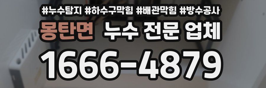 몽탄면 누수 전문 업체