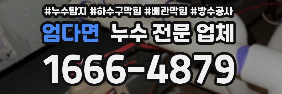 엄다면 누수 전문 업체
