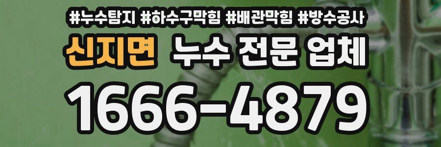 신지면 누수 전문 업체