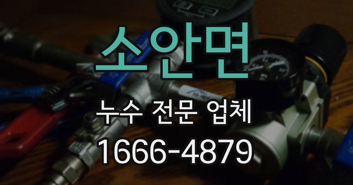 소안면 누수 전문 업체