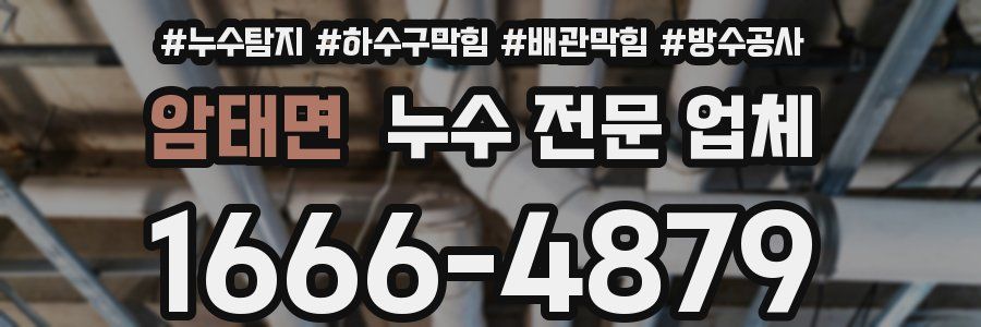 암태면 누수 전문 업체