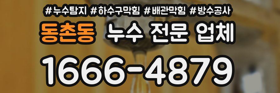 동촌동 누수 전문 업체