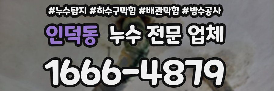 인덕동 누수 전문 업체