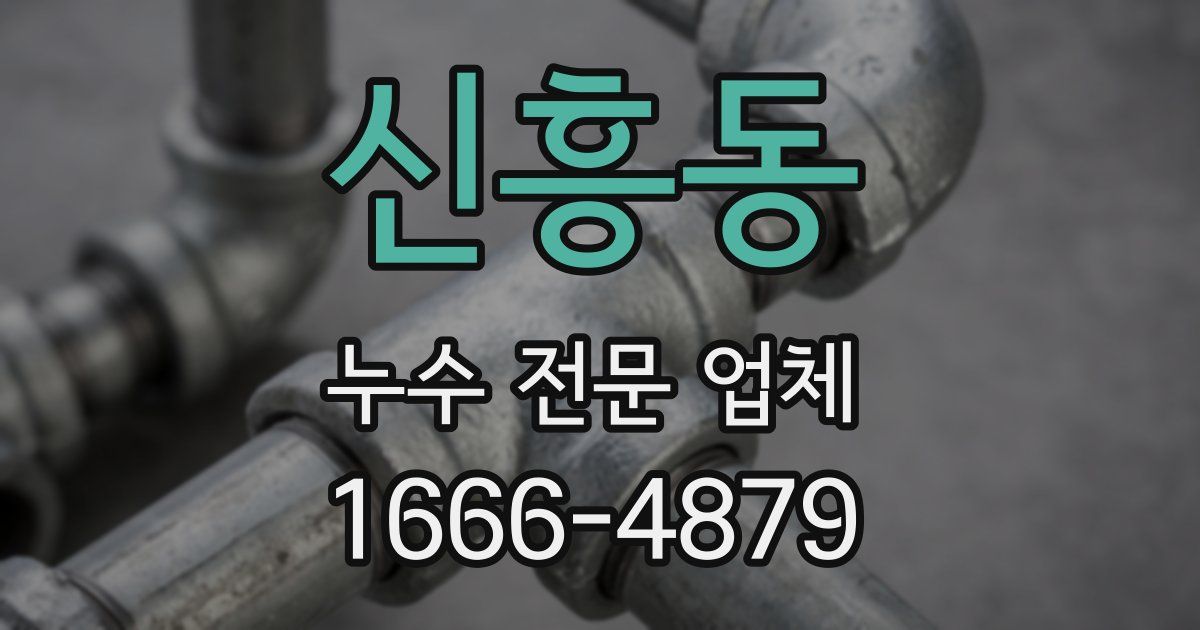 신흥동 누수 전문 업체