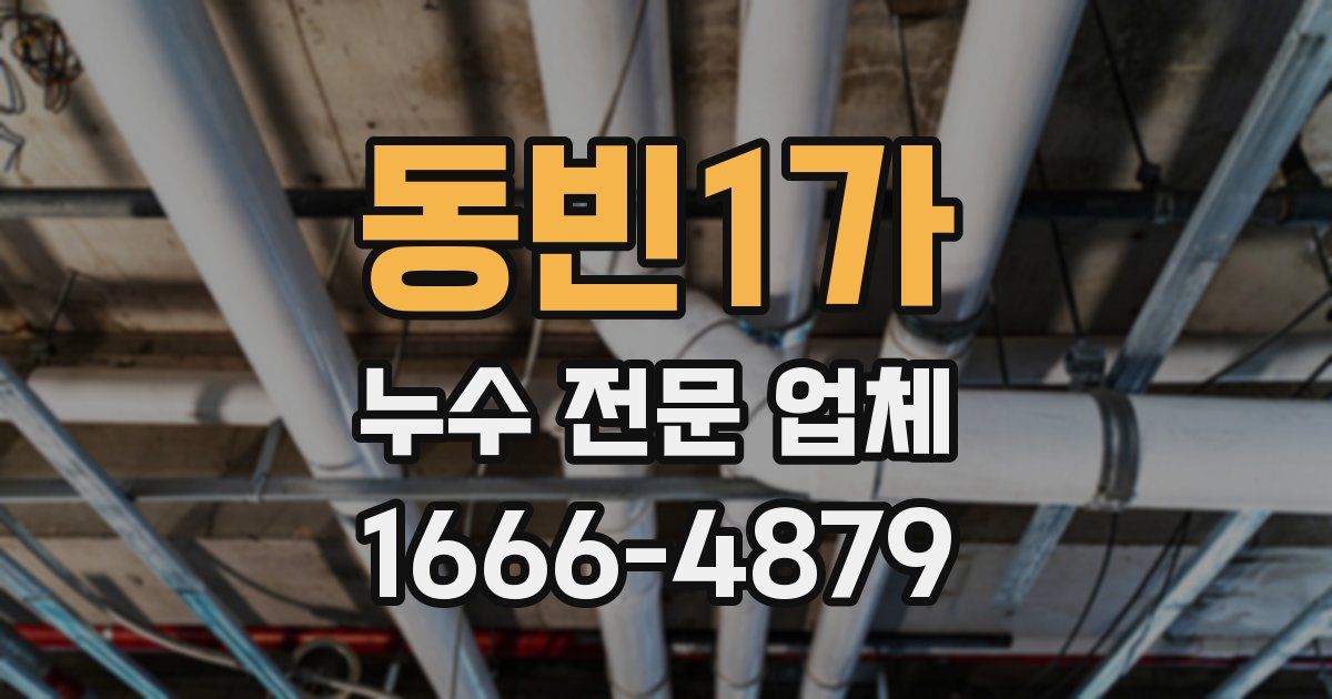 동빈1가 누수 전문 업체