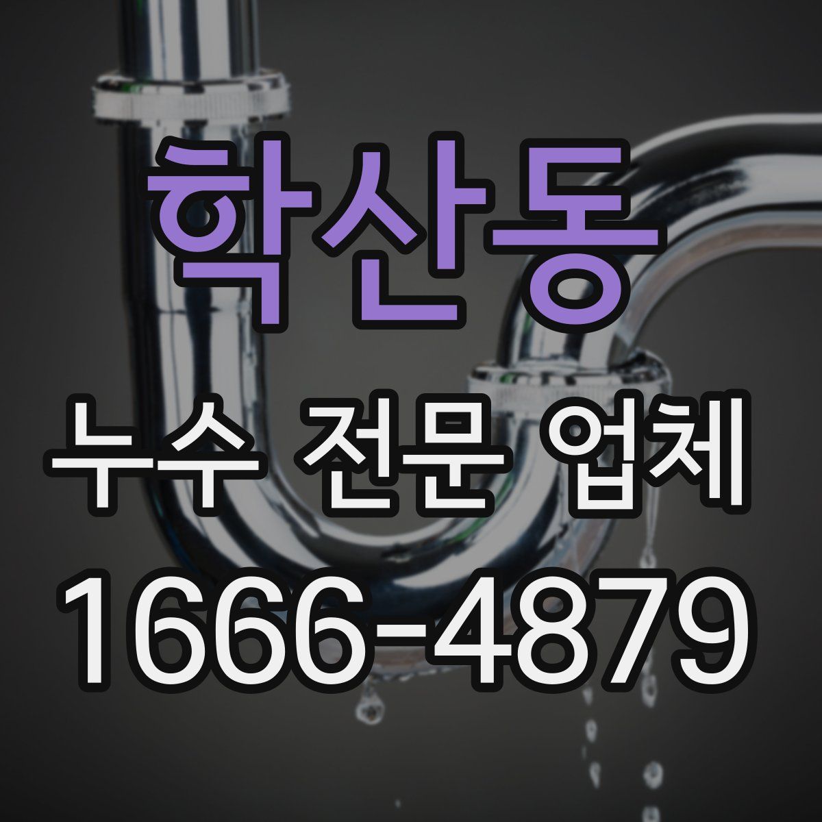 학산동 누수 전문 업체