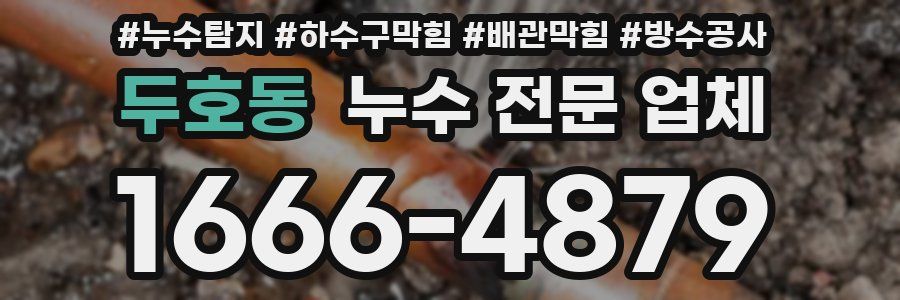 두호동 누수 전문 업체