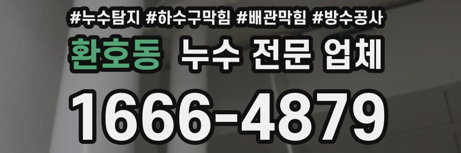환호동 누수 전문 업체