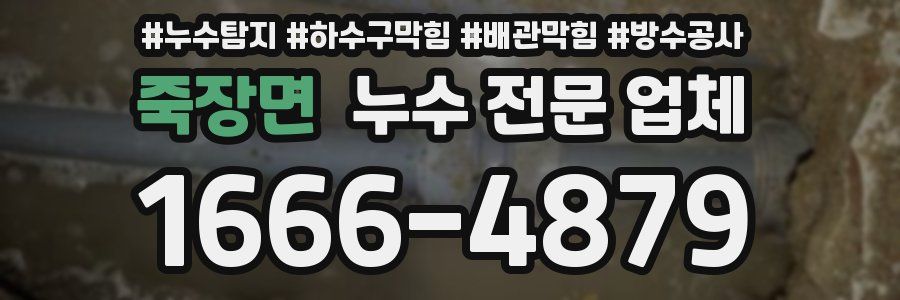 죽장면 누수 전문 업체