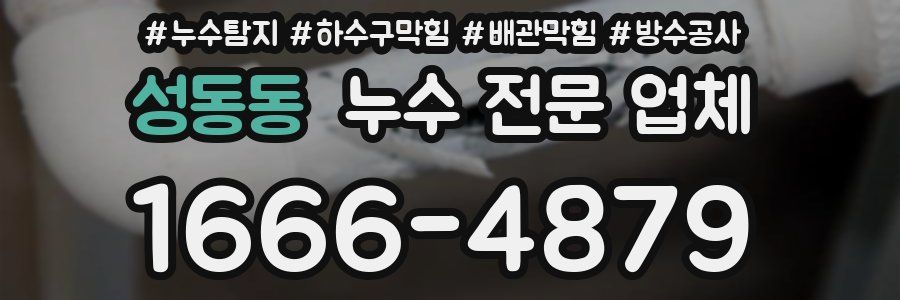 성동동 누수 전문 업체